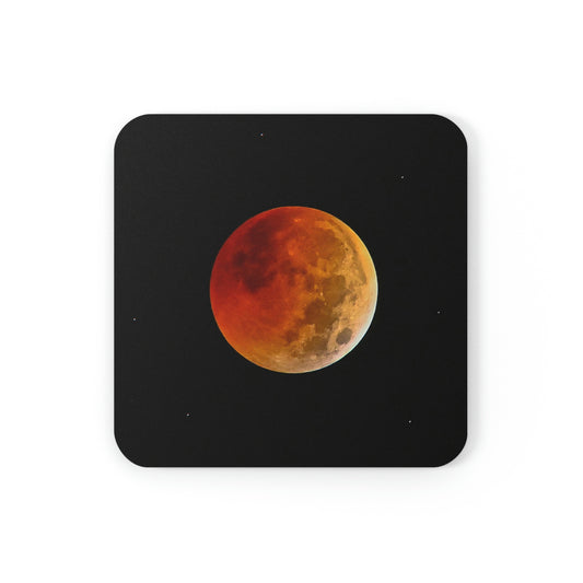 Cork Back Coaster - Lunar Eclipse