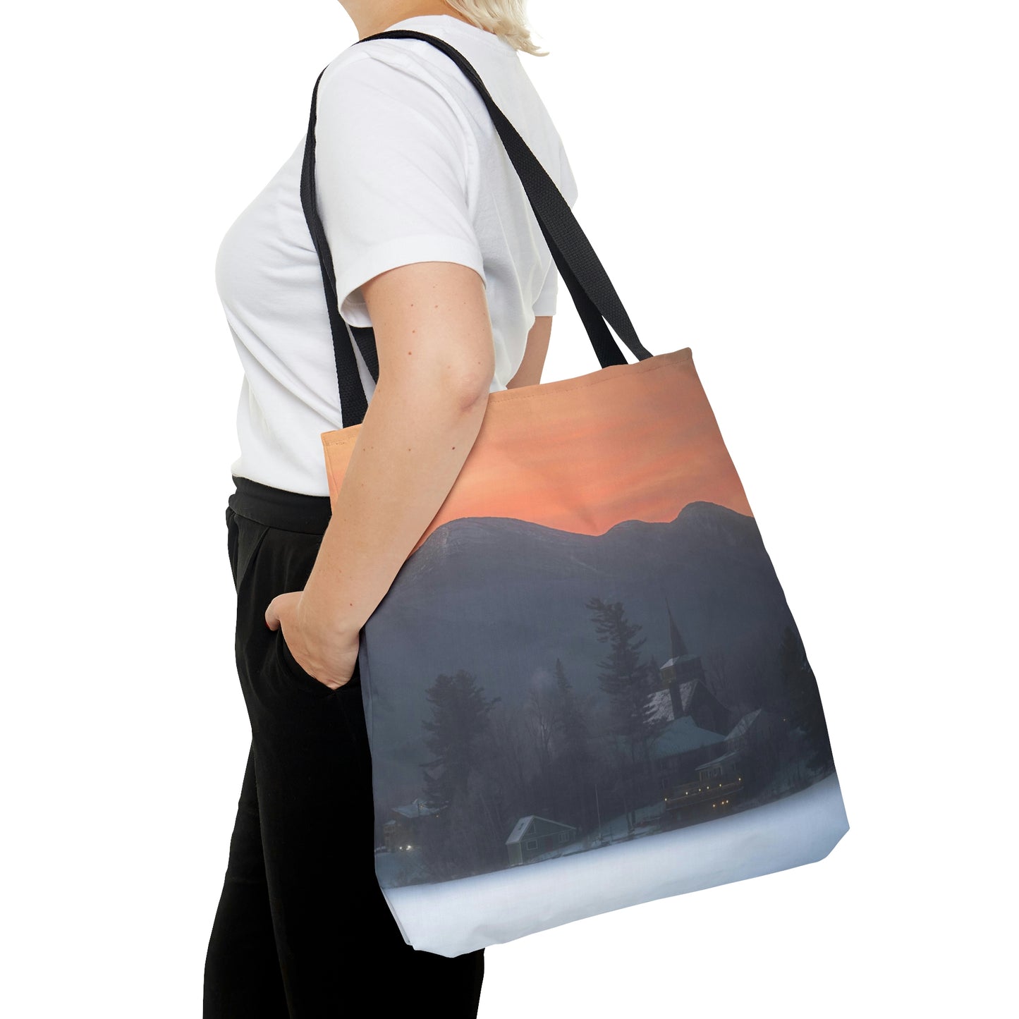 Tote Bag - Mirror Lake Winter Sunrise