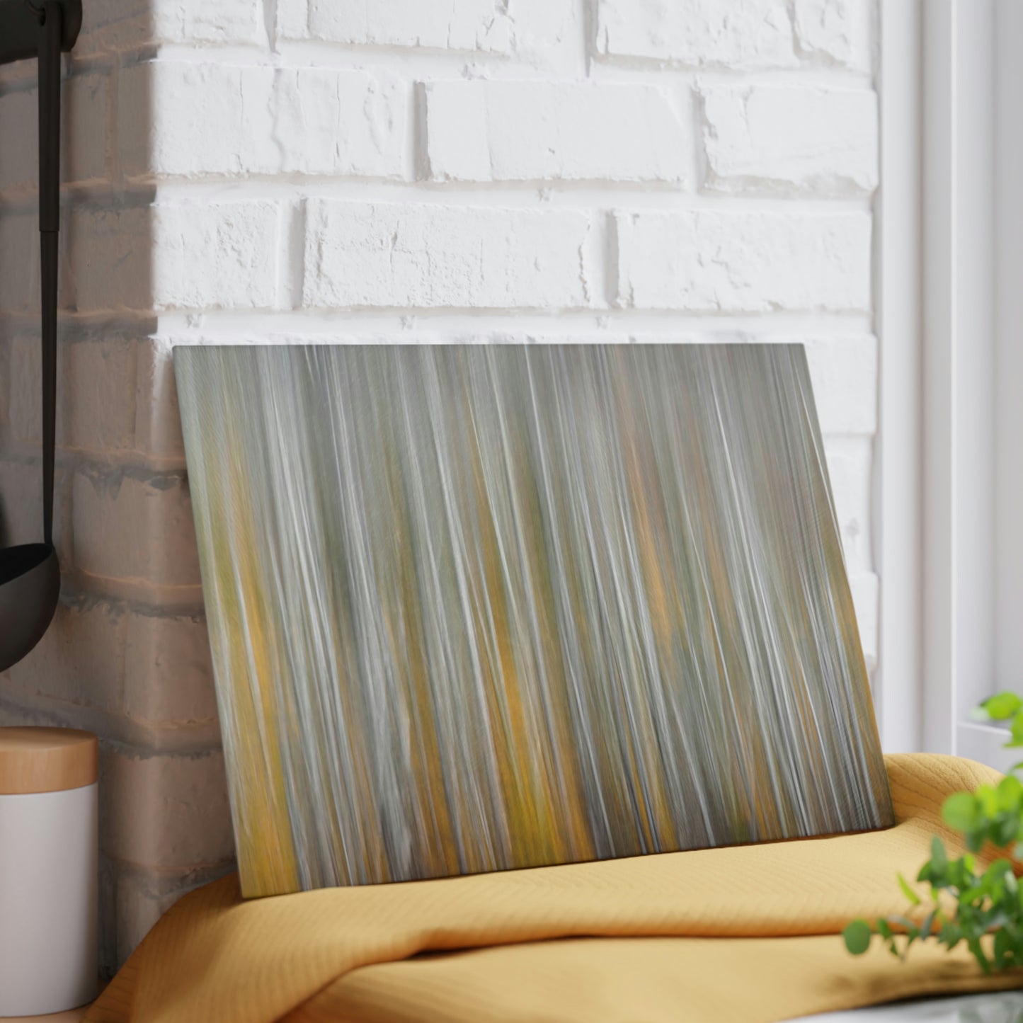 Glass Cutting Board - Abstract Autumn