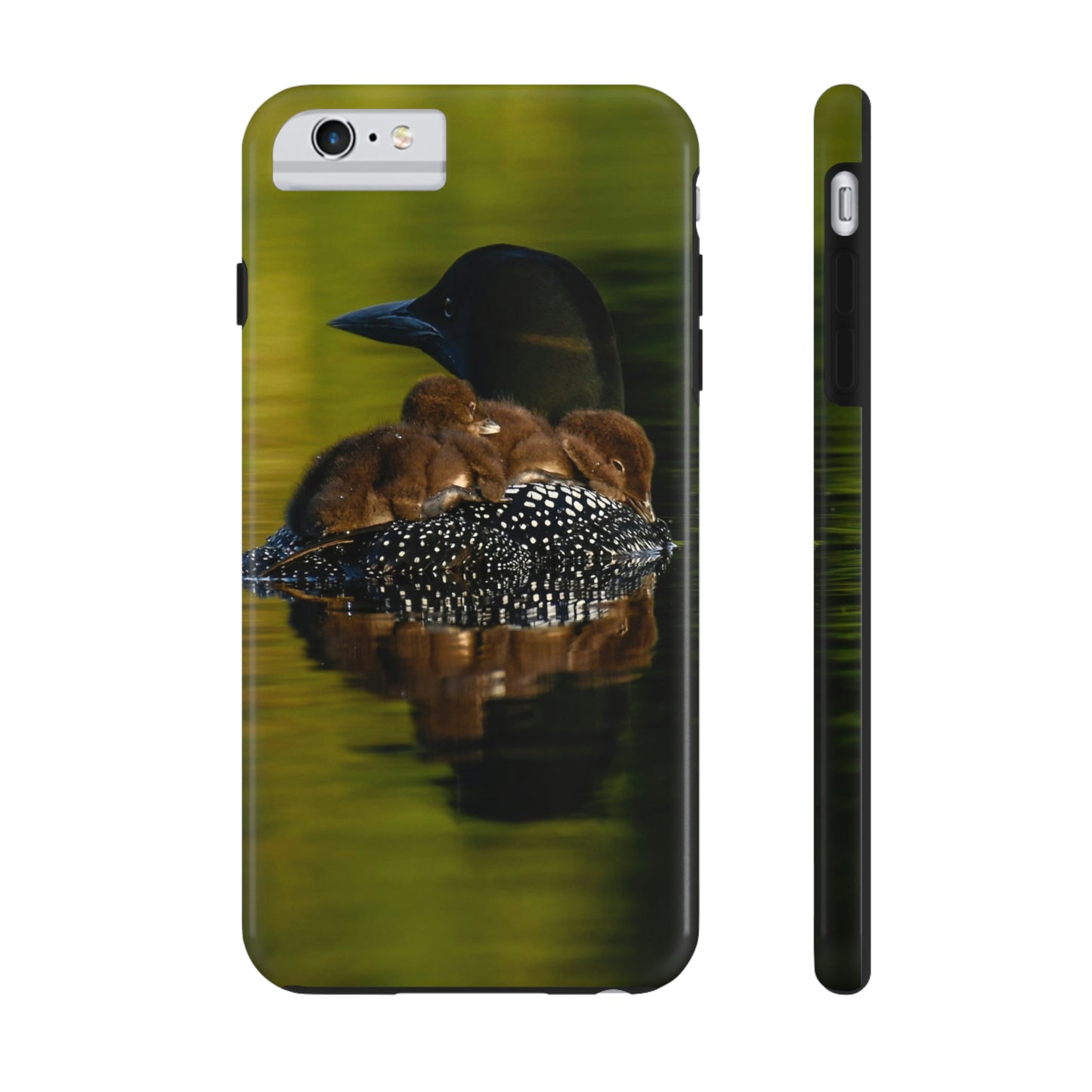 Impact Resistant Phone Case - Mother Loon & Babies