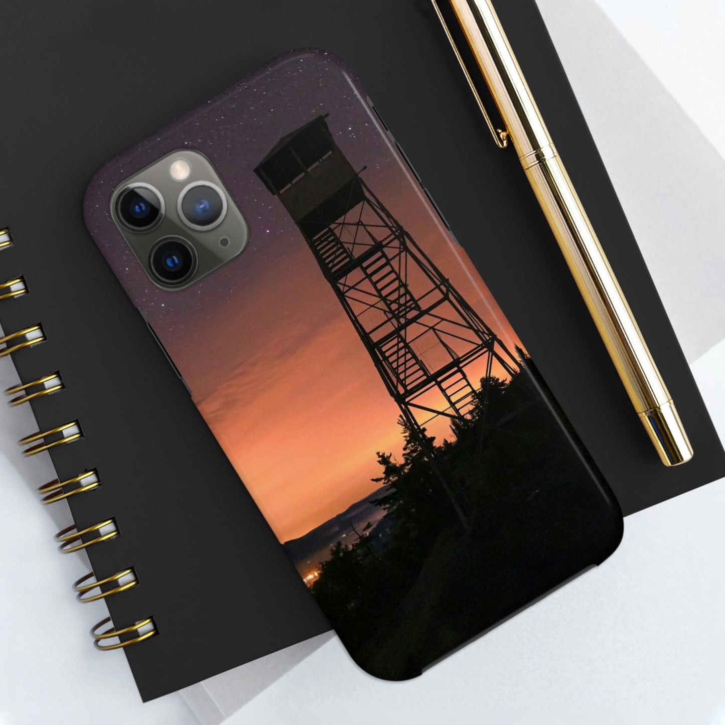 Impact Resistant Phone Case - Starry Night, Bald Mt.