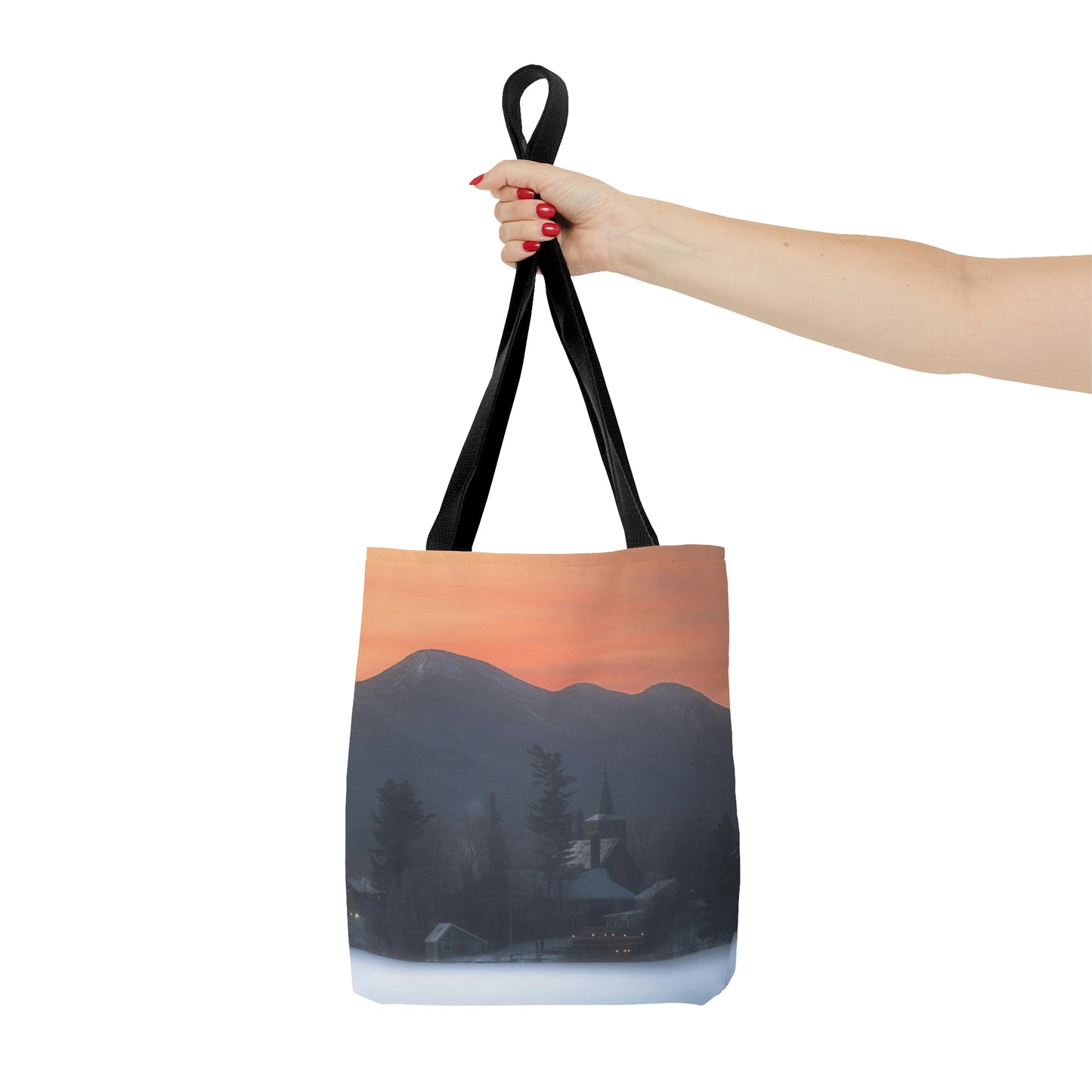 Tote Bag - Mirror Lake Winter Sunrise