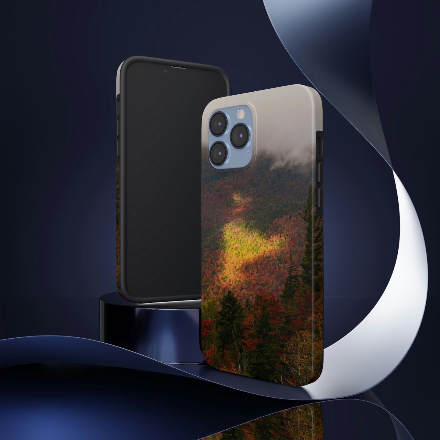 Impact Resistant Phone Case - Adirondack Fall Fog & Foliage