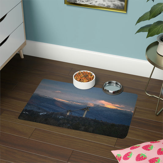 Pet Food Mat - Olympic Ski Jumps, Lake Placid
