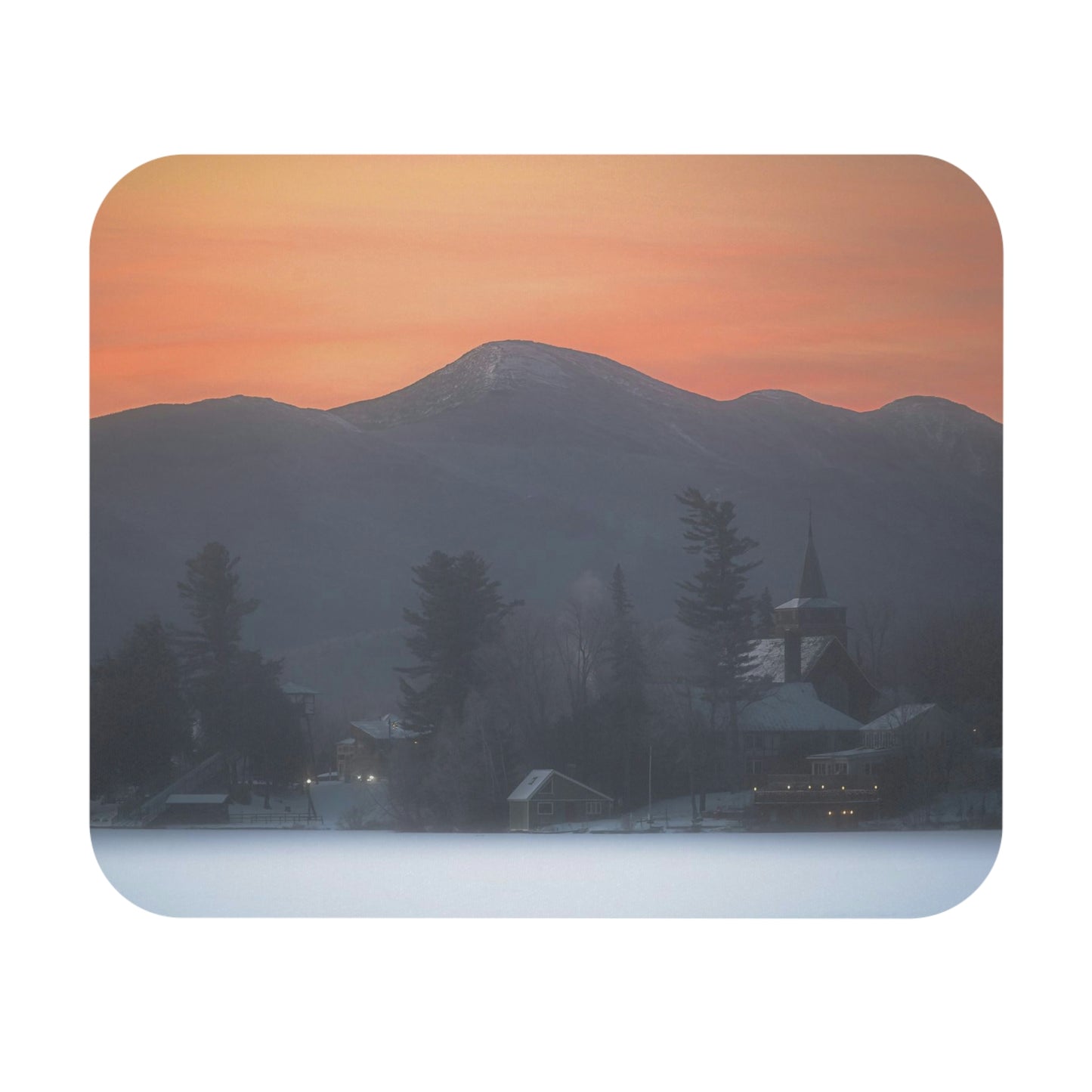 Mirror Lake Winter Sunrise Mouse Pad