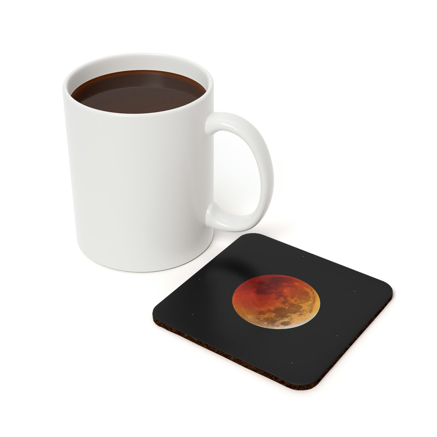 Cork Back Coaster - Lunar Eclipse