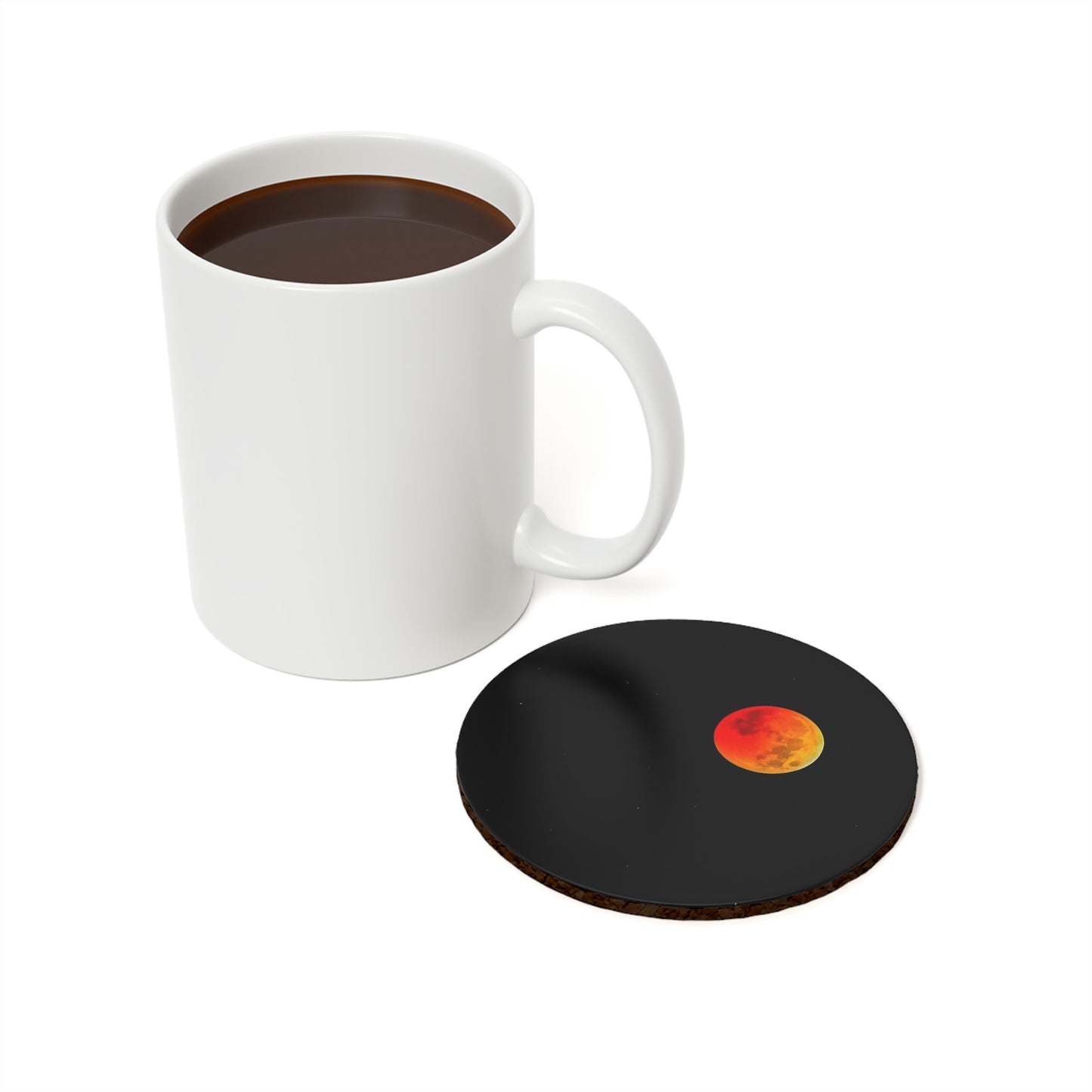 Cork Back Coaster - Lunar Eclipse