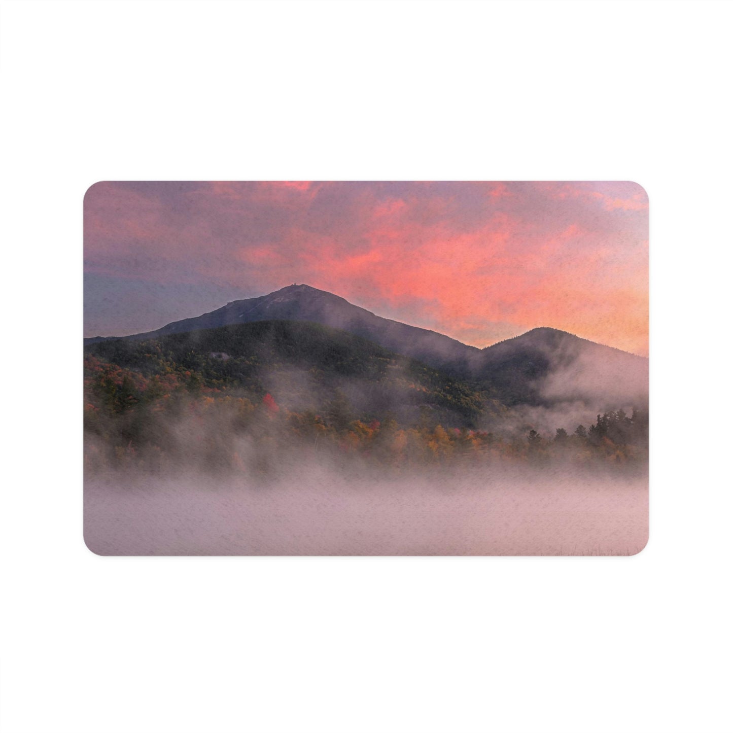 Pet Food Mat - Dreamy Autumn Morning, Connery Pond