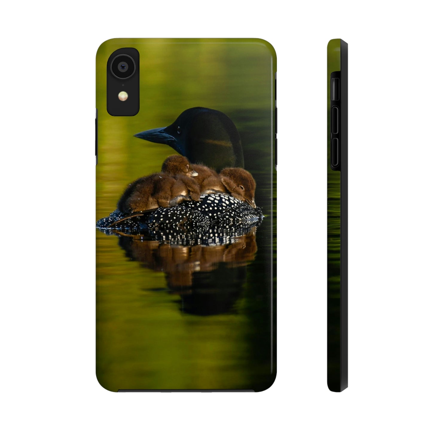 Impact Resistant Phone Case - Mother Loon & Babies