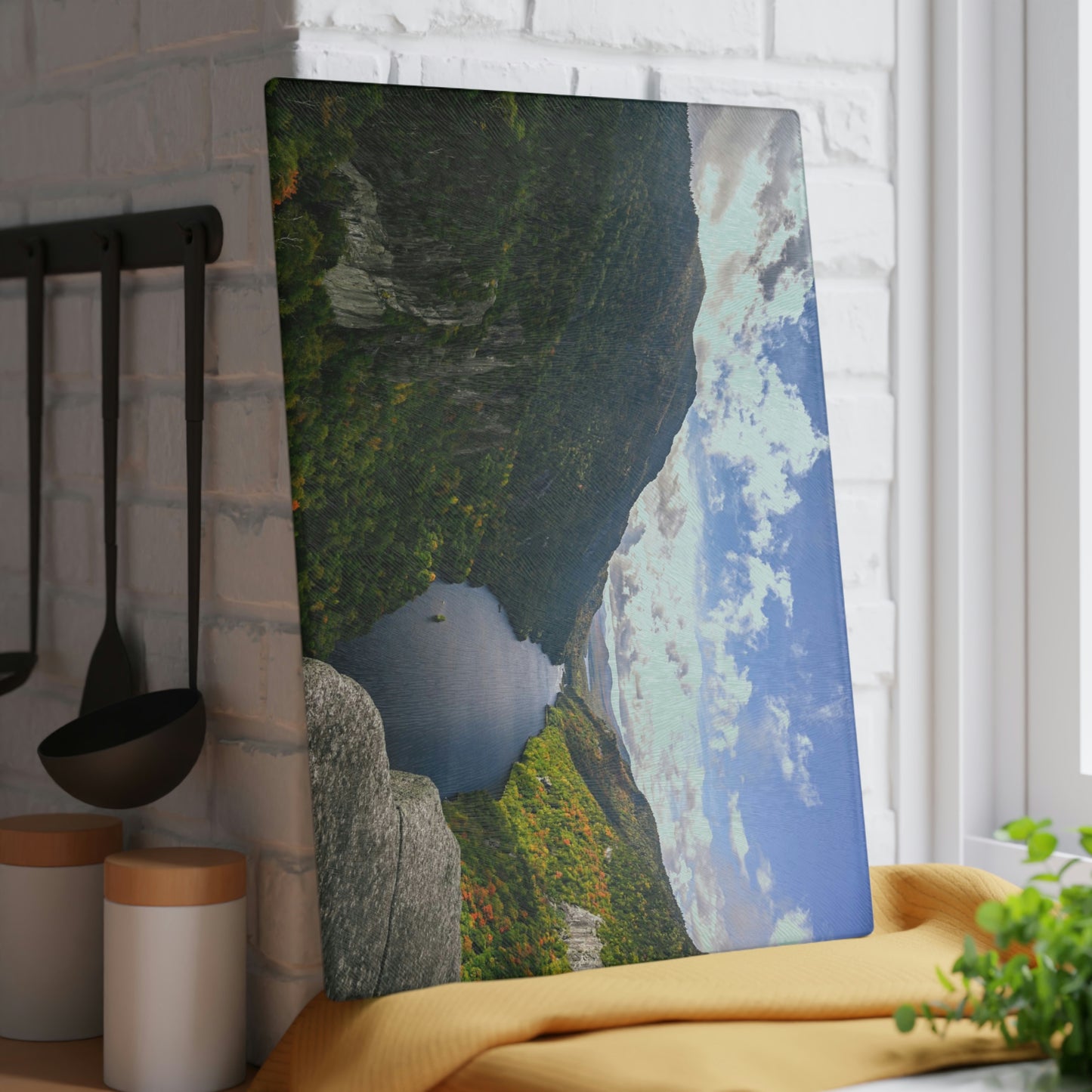 Glass Cutting Board - Indian Head