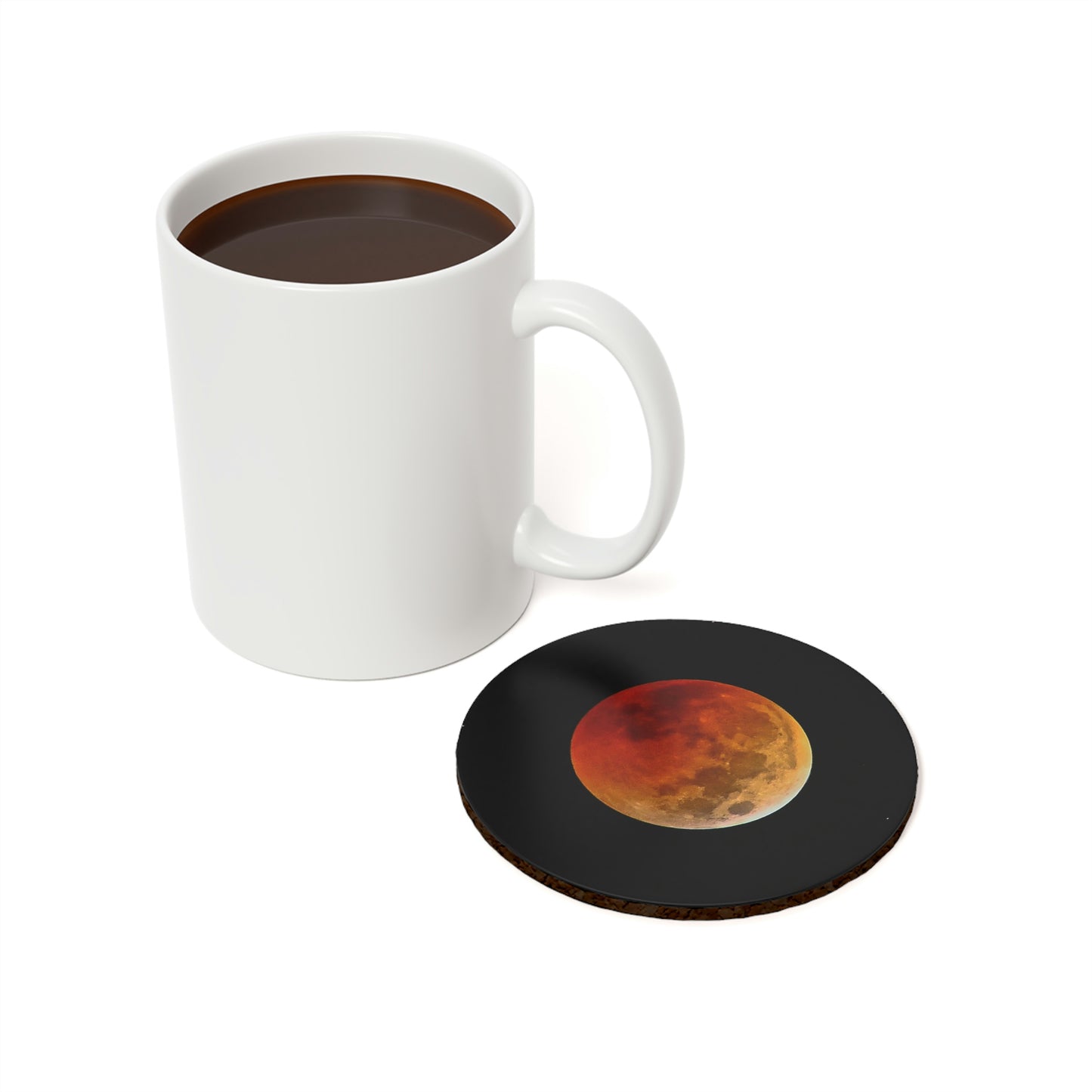 Cork Back Coaster - Lunar Eclipse