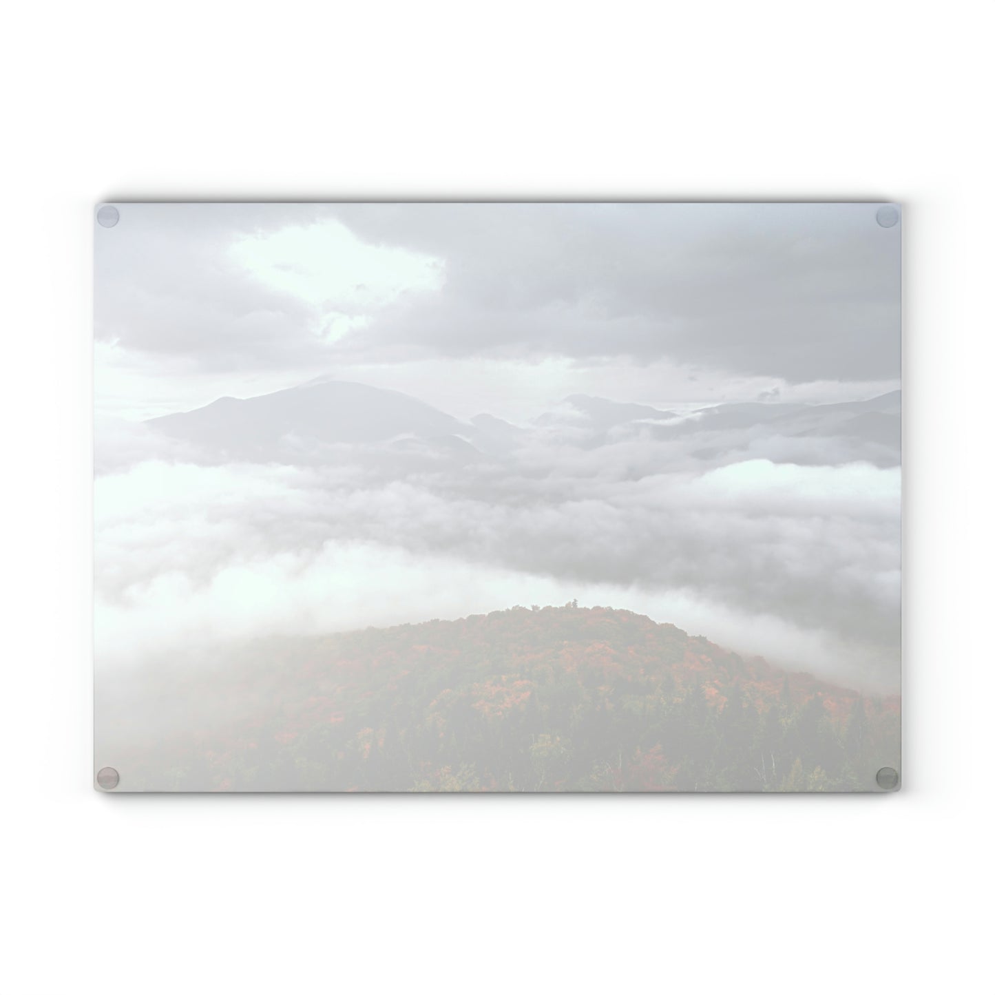 Glass Cutting Board - Autumn Mood from Mt. Van Hoevenberg