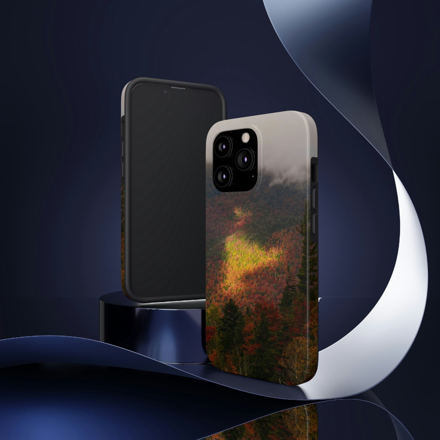 Impact Resistant Phone Case - Adirondack Fall Fog & Foliage