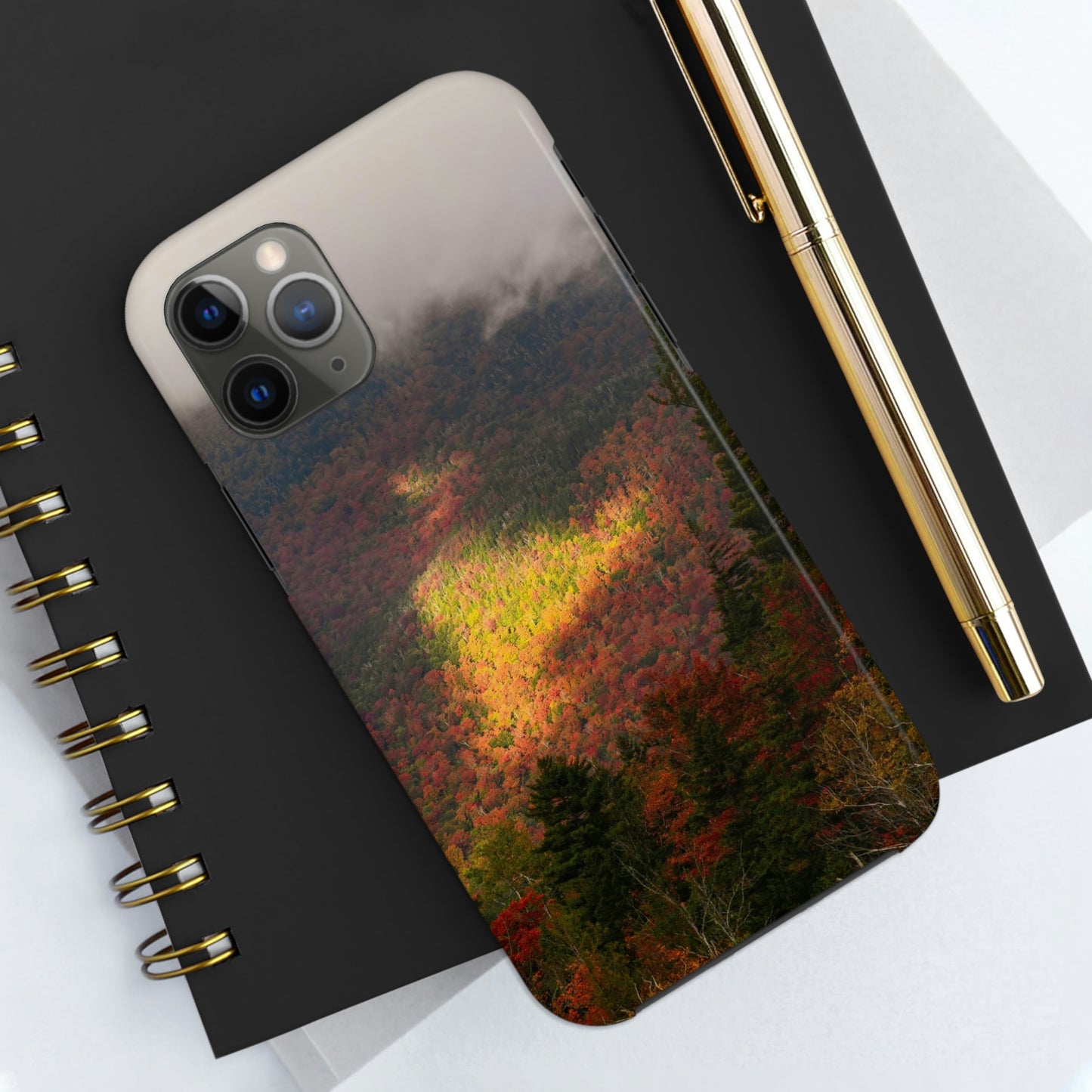 Impact Resistant Phone Case - Adirondack Fall Fog & Foliage