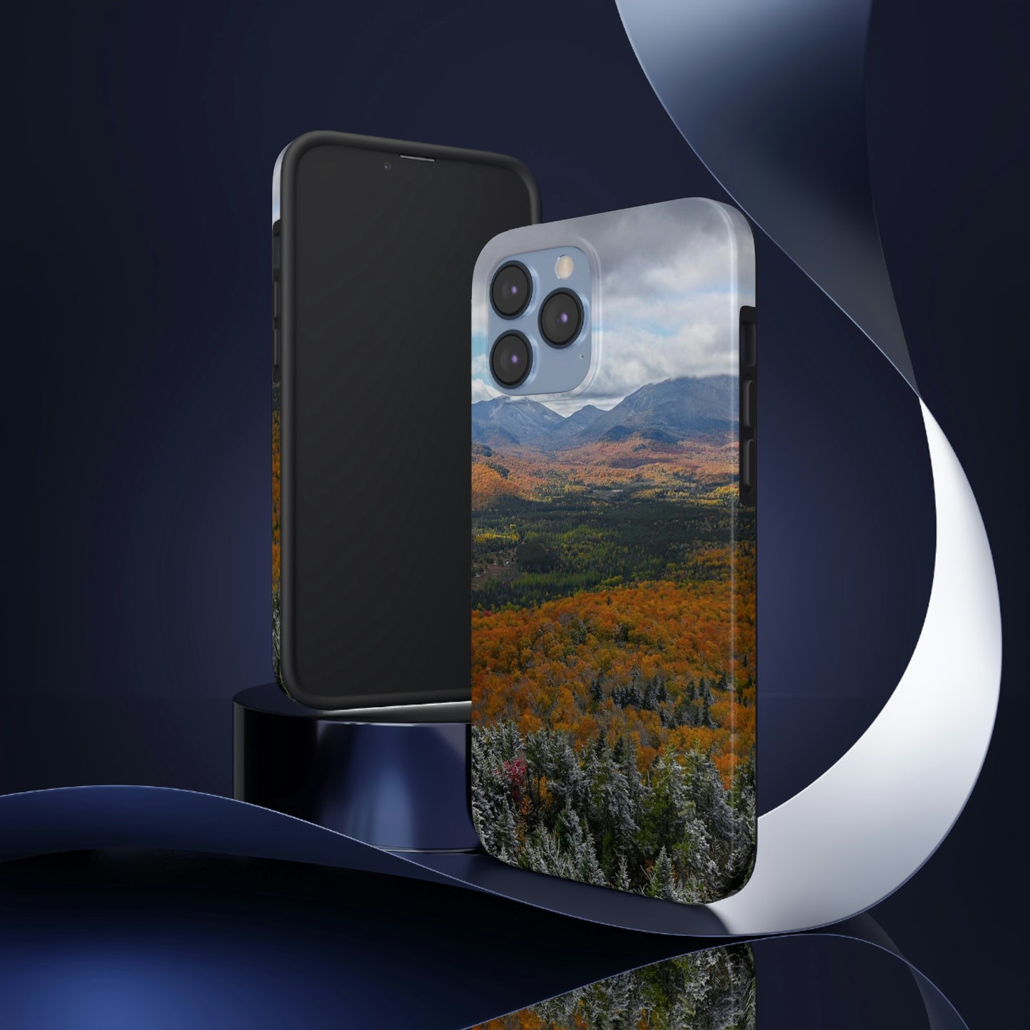 Impact Resistant Phone Case - Frosty Fall Day, Mt. Van Hoevenberg