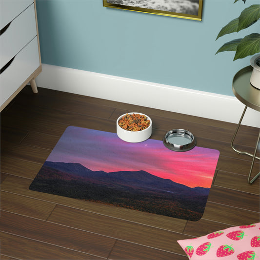 Pet Food Mat - Mt. Van Hoevenberg Sunset