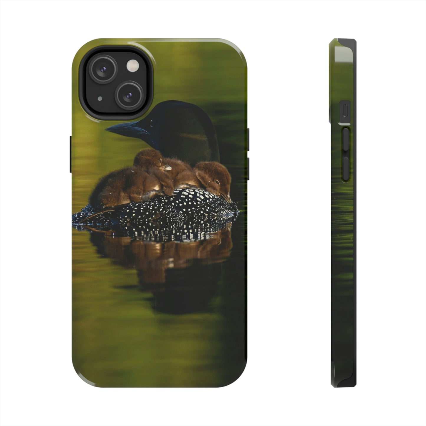 Impact Resistant Phone Case - Mother Loon & Babies