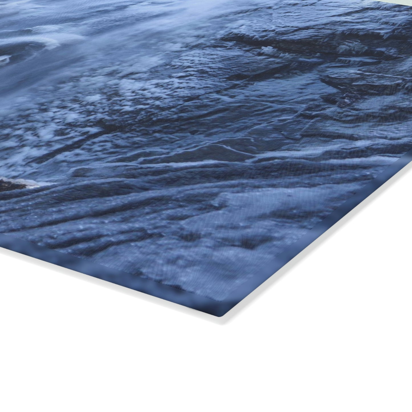 Glass Cutting Board - Frozen Rainbow Falls