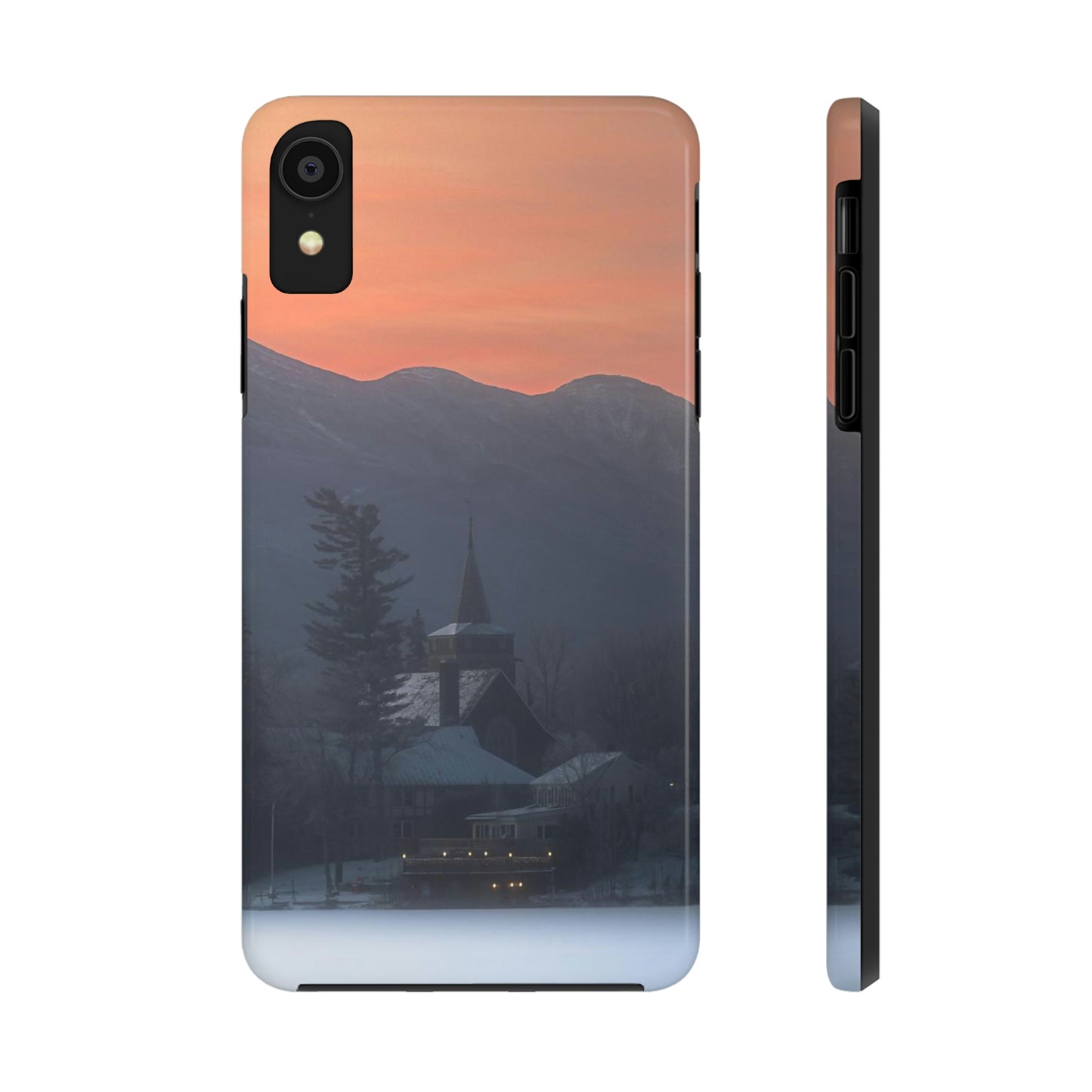Impact Resistant Phone Case - Mirror Lake Winter Sunrise