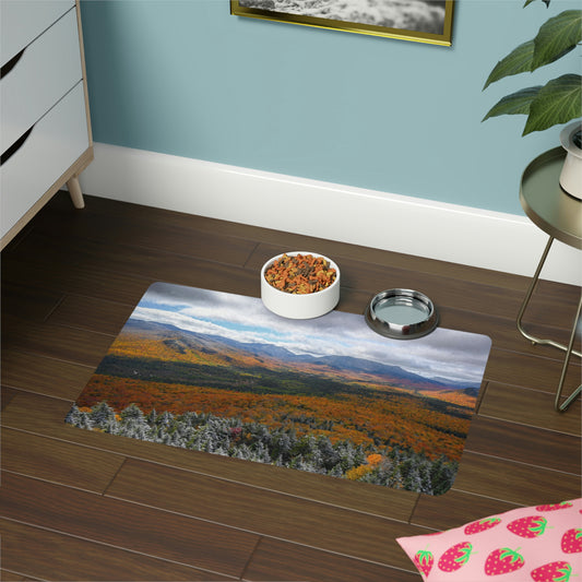 Pet Food Mat - Frosty Fall Day, Mt. Van Hoevenberg