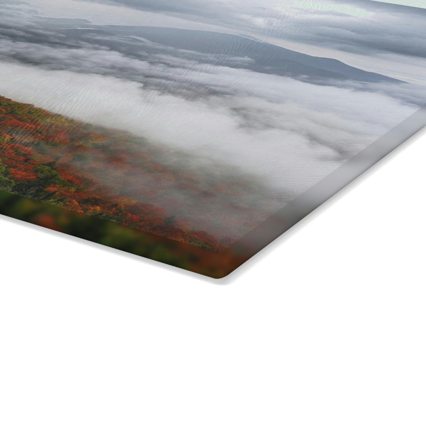 Glass Cutting Board - Autumn Mood from Mt. Van Hoevenberg