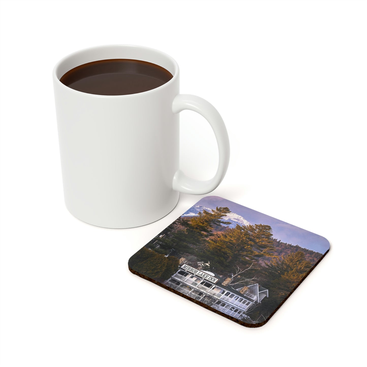 Cork Back Coaster - Mirror Lake Inn