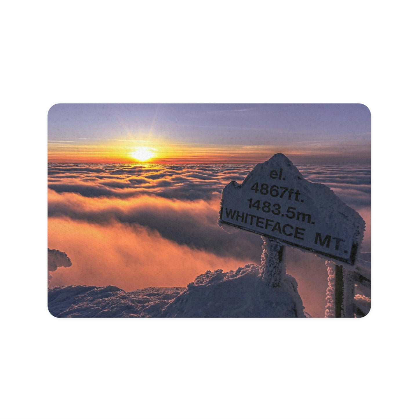 Pet Food Mat - Above it All, Whiteface