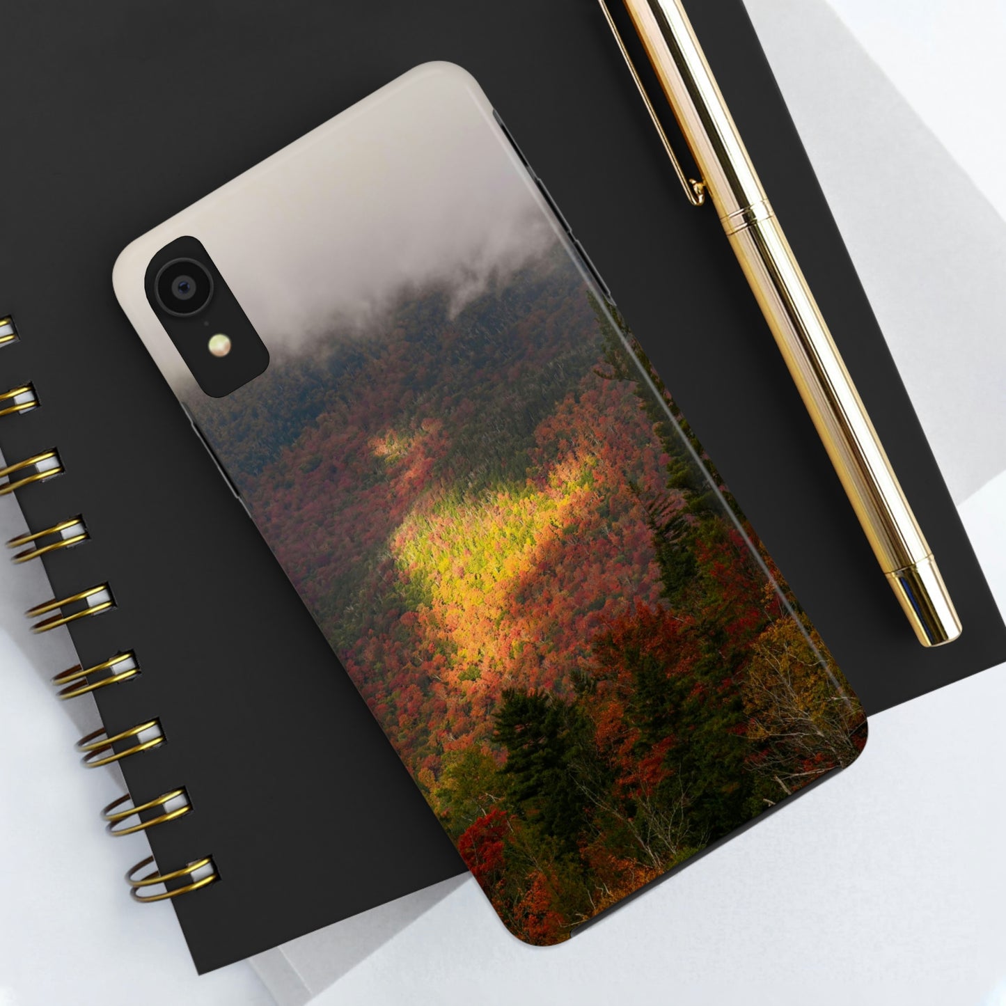 Impact Resistant Phone Case - Adirondack Fall Fog & Foliage