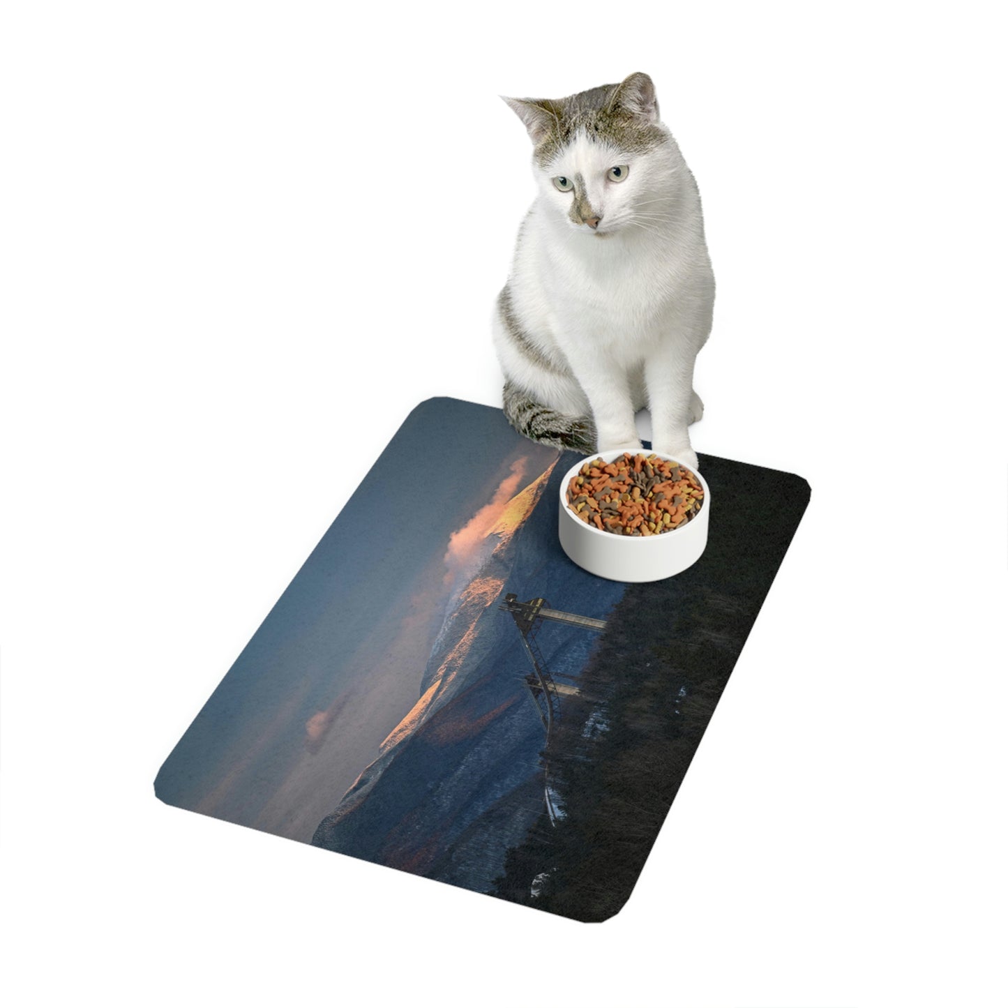 Pet Food Mat - Olympic Ski Jumps, Lake Placid