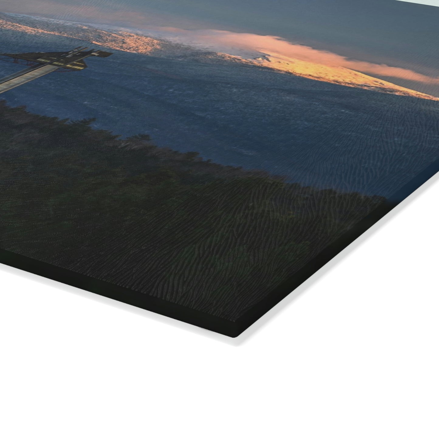 Glass Cutting Board - Olympic Ski Jumps, Lake Placid