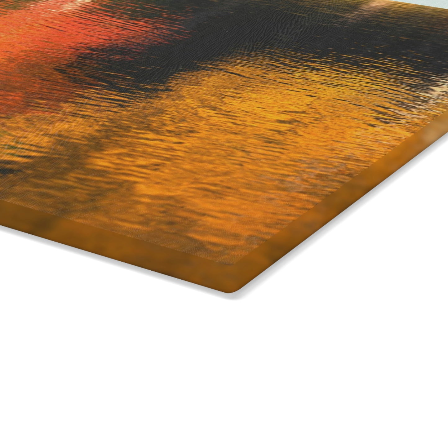 Glass Cutting Board - Reflections of Autumn