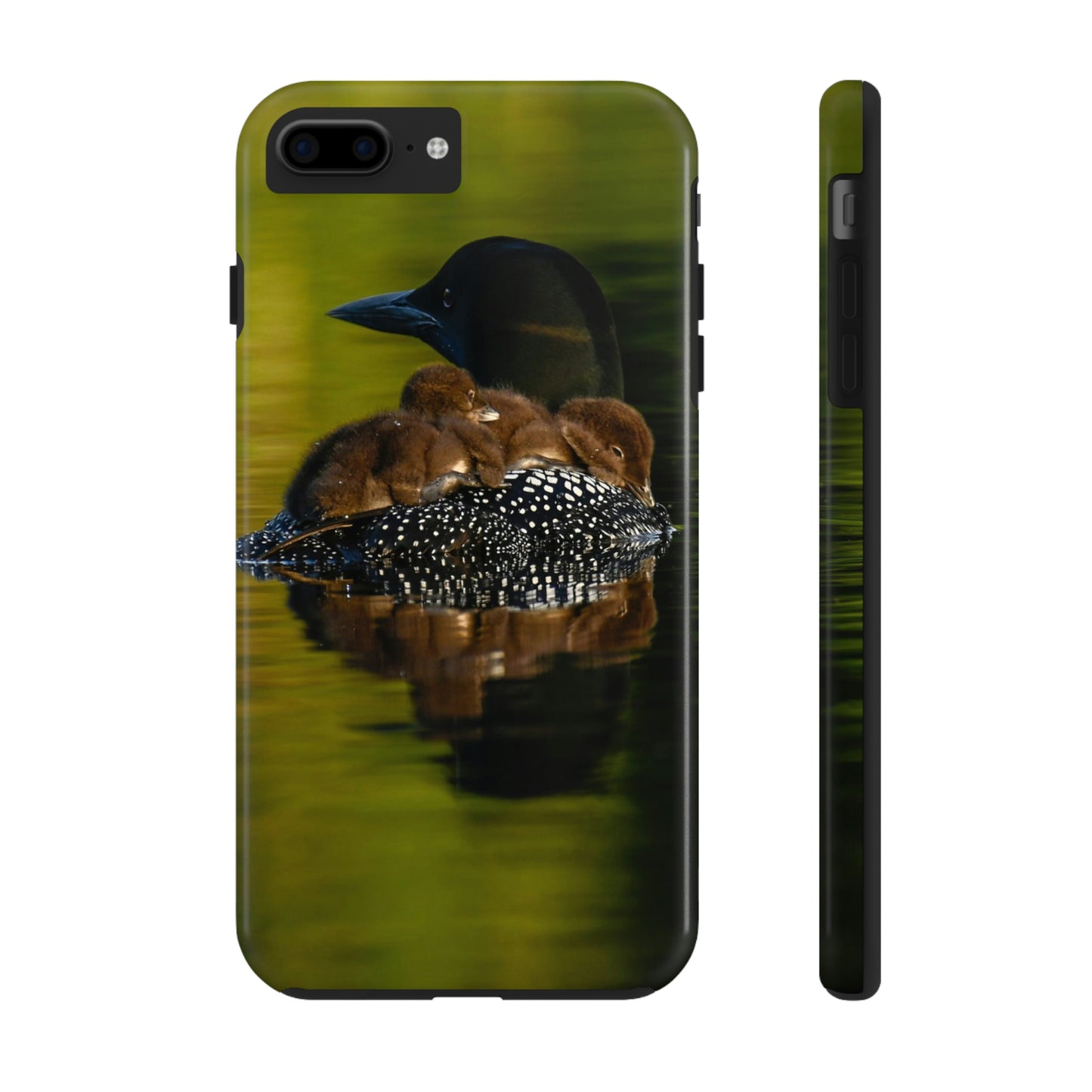 Impact Resistant Phone Case - Mother Loon & Babies
