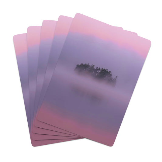 Playing Cards - Crisp Autumn Sunrise, Tupper Lake