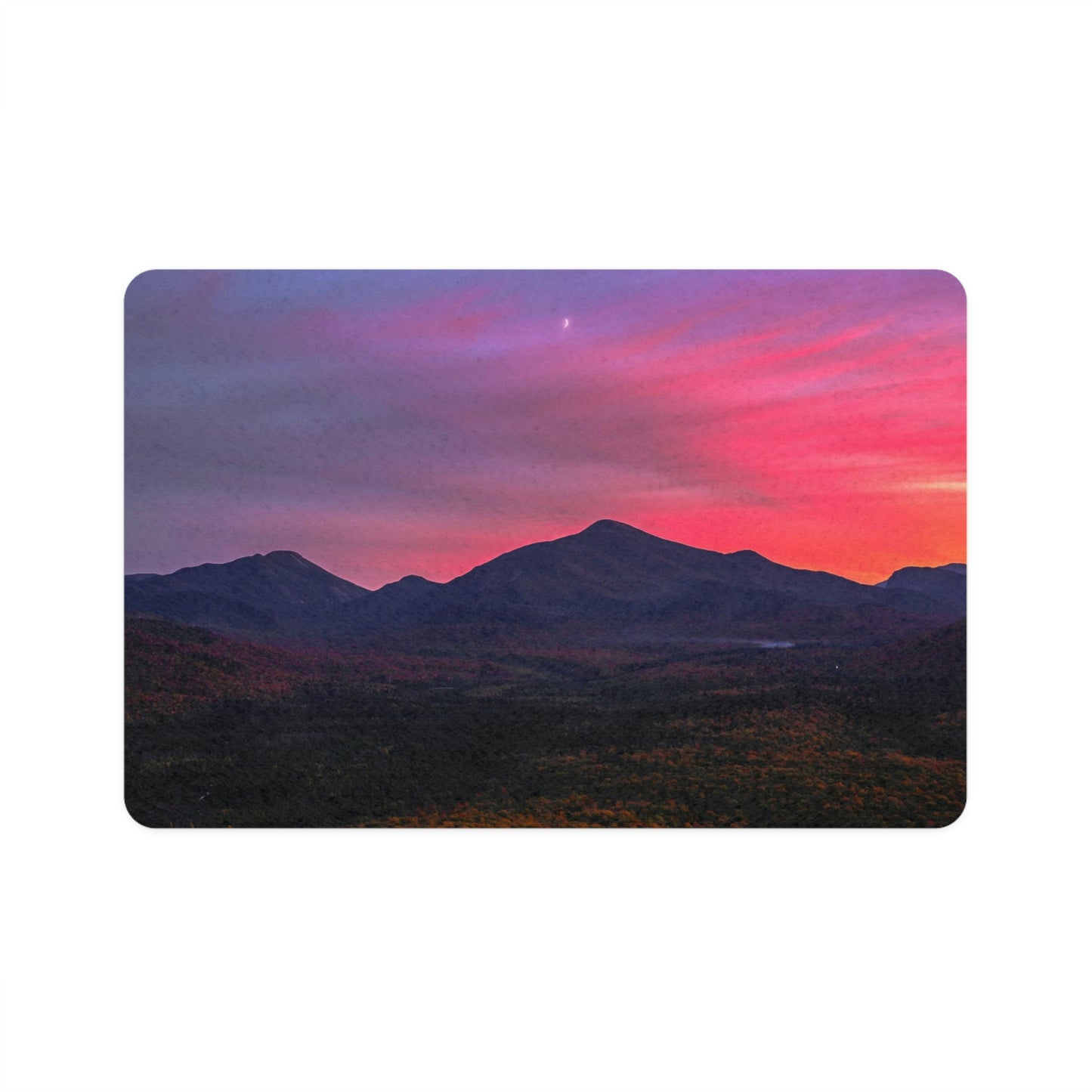 Pet Food Mat - Mt. Van Hoevenberg Sunset