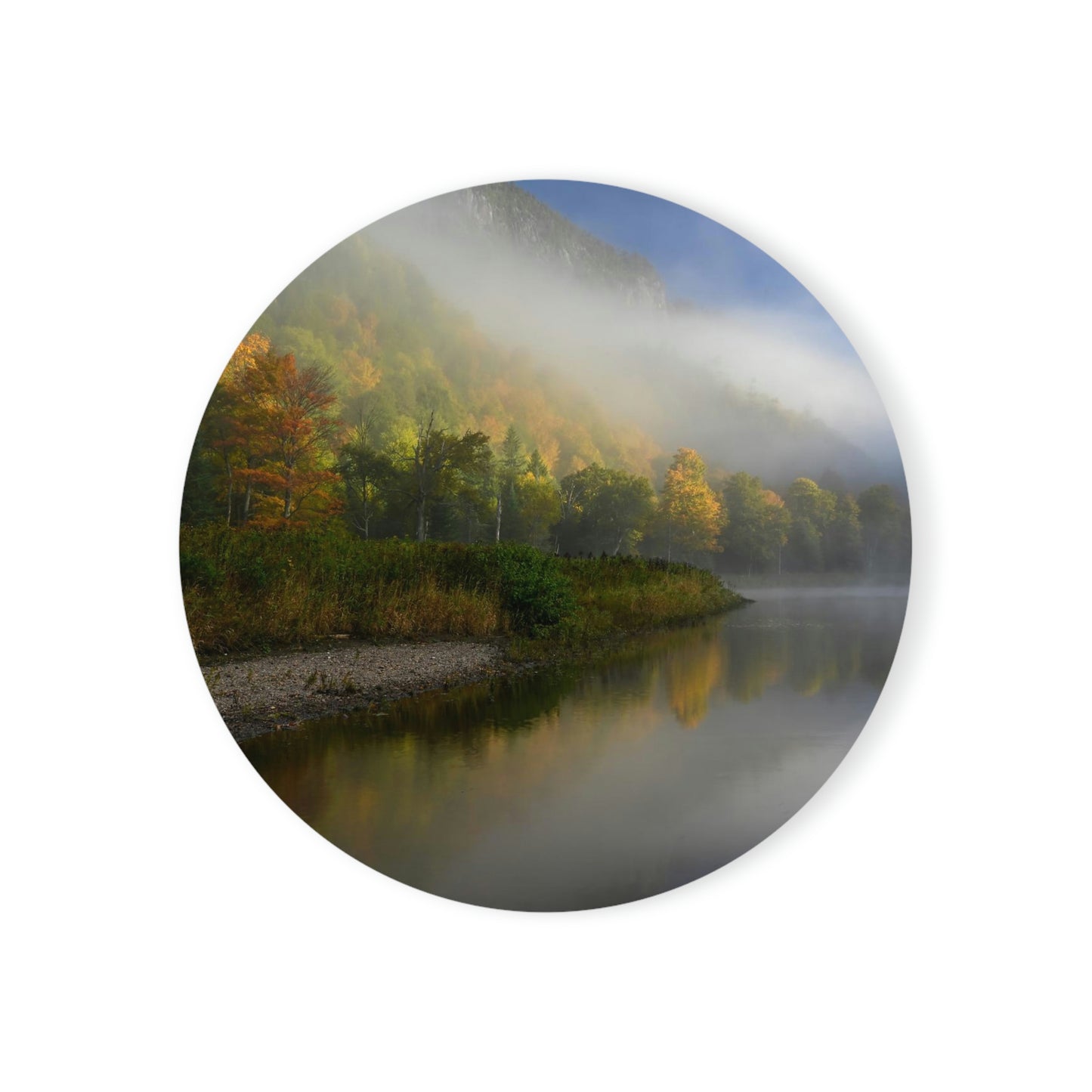 Cork Back Coaster - Ausable River