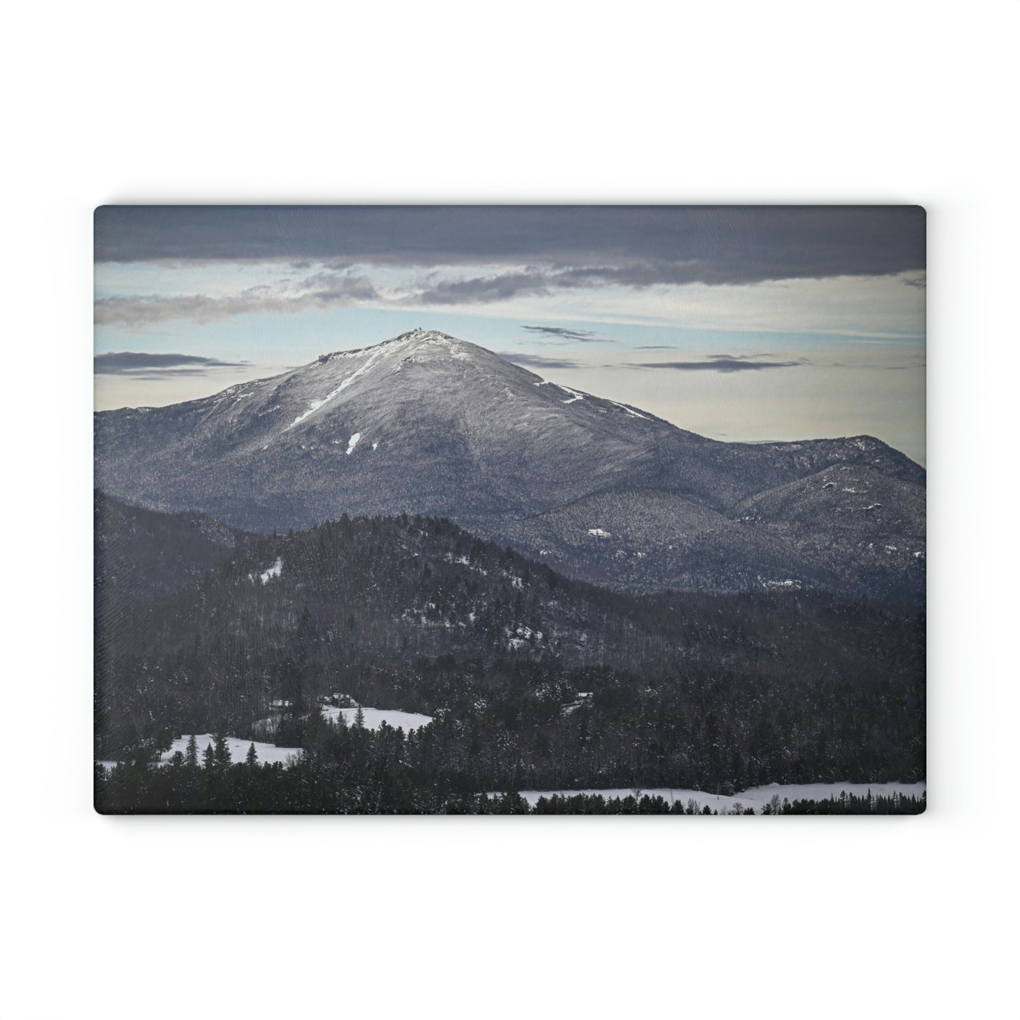 Glass Cutting Board - Mountain Town