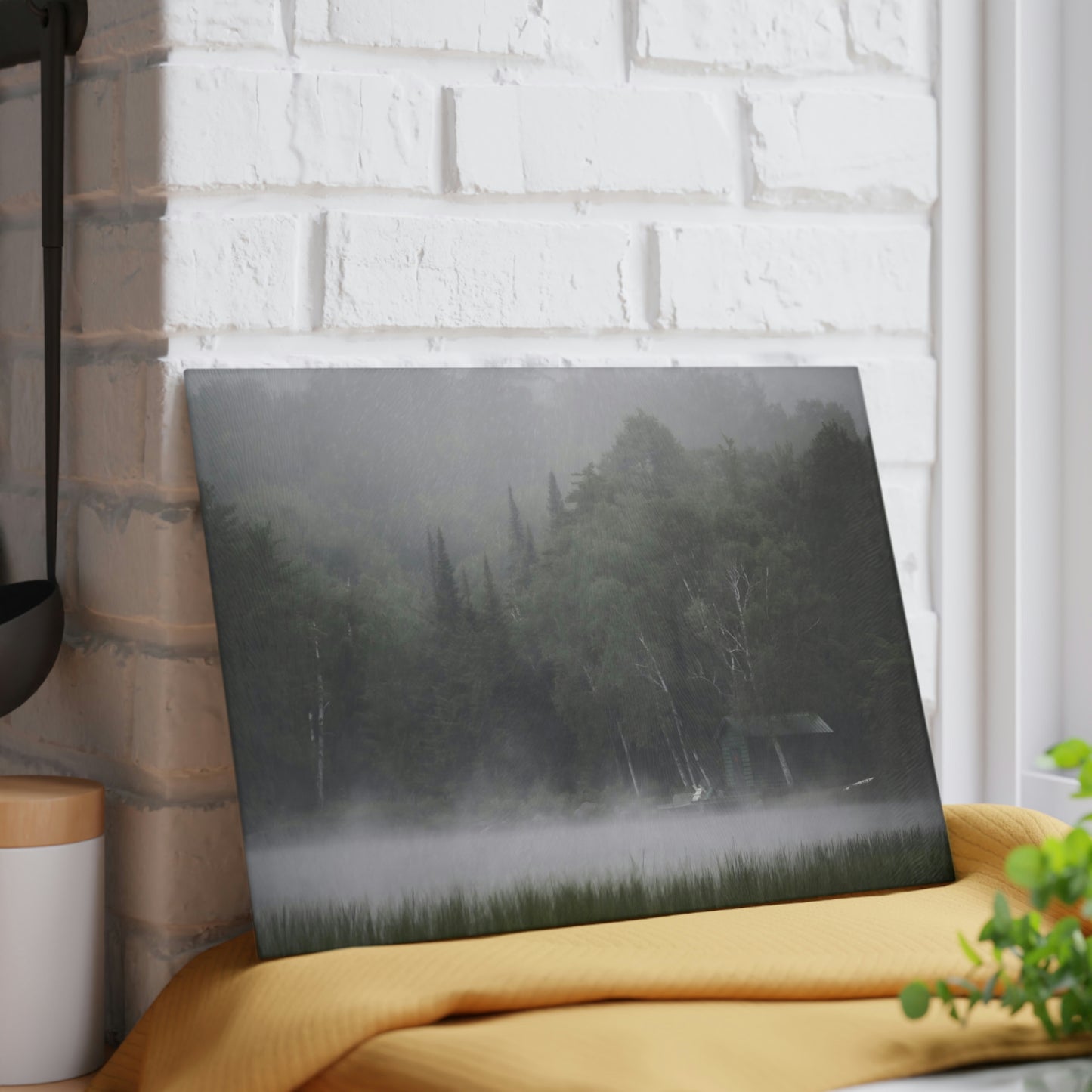 Glass Cutting Board - Adirondack Morning