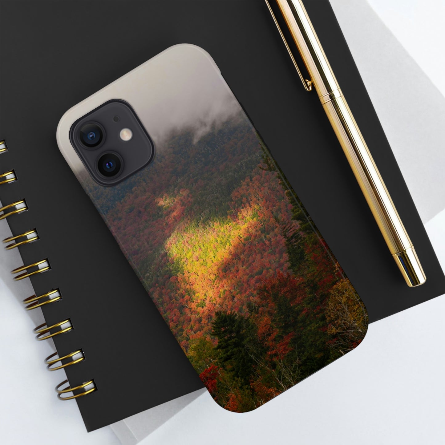 Impact Resistant Phone Case - Adirondack Fall Fog & Foliage