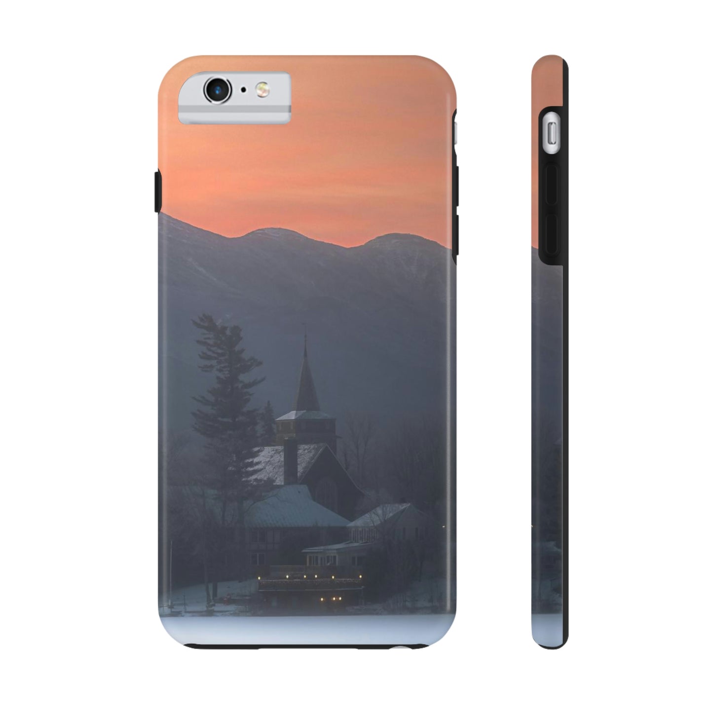 Impact Resistant Phone Case - Mirror Lake Winter Sunrise