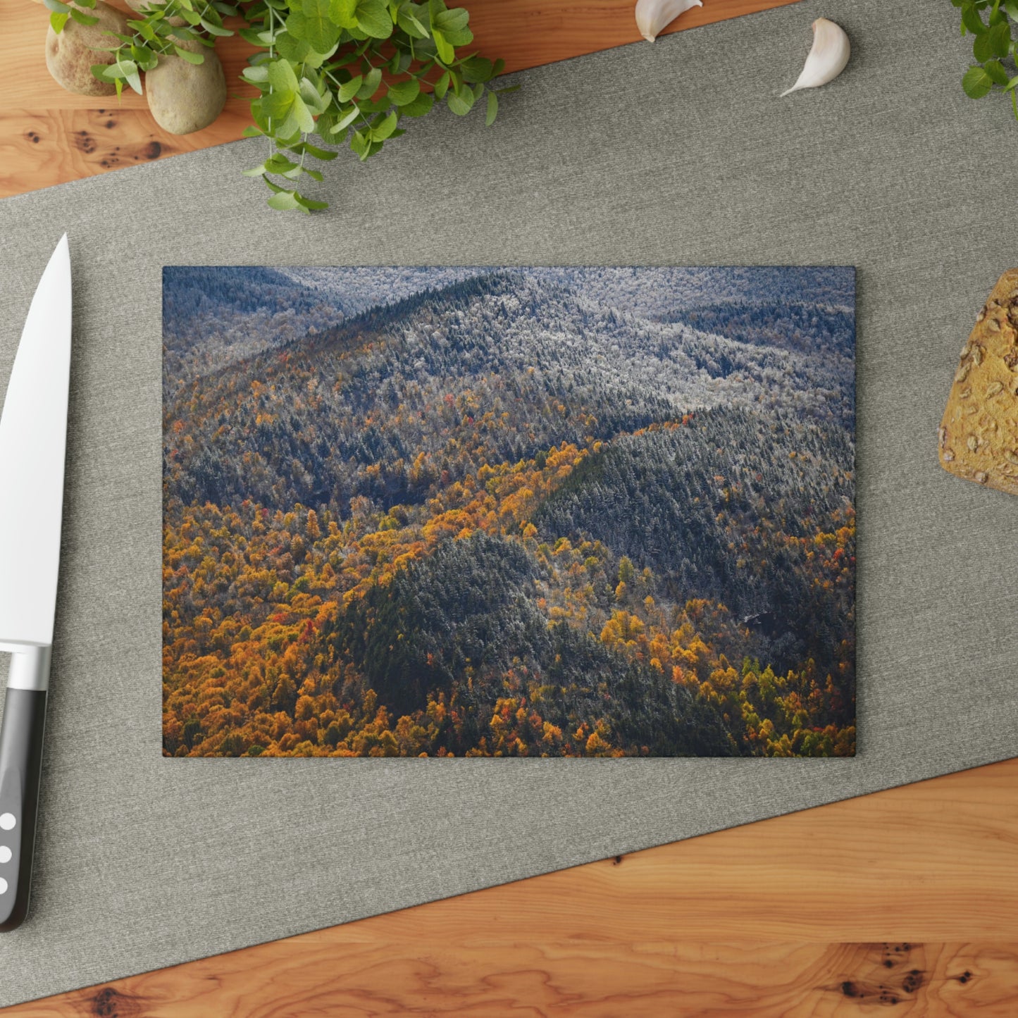 Glass Cutting Board - Seasons Collide