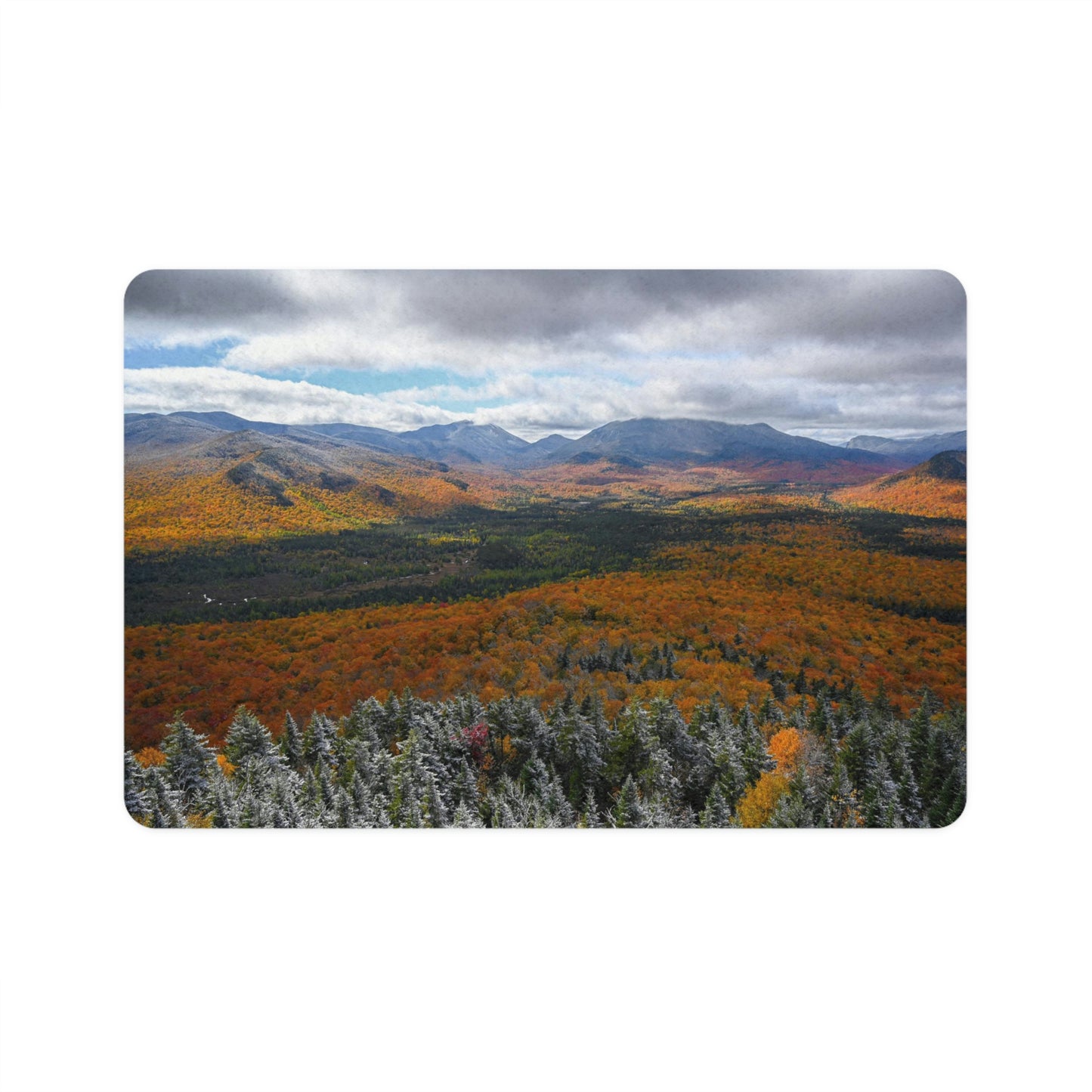 Pet Food Mat - Frosty Fall Day, Mt. Van Hoevenberg