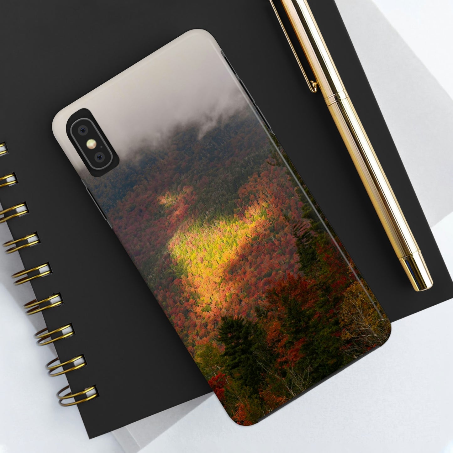 Impact Resistant Phone Case - Adirondack Fall Fog & Foliage