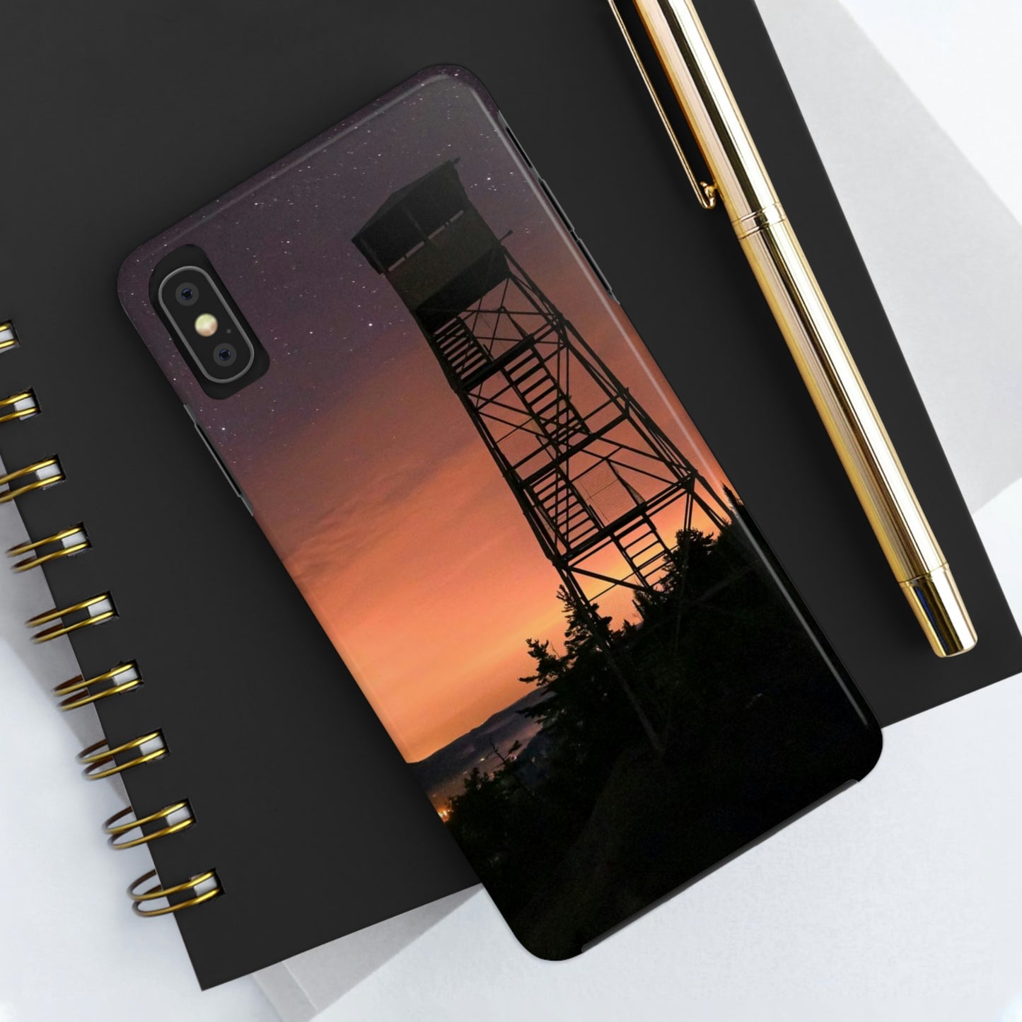 Impact Resistant Phone Case - Starry Night, Bald Mt.