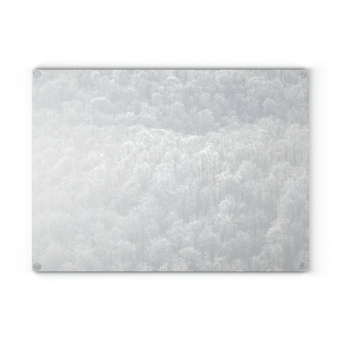 Glass Cutting Board - Frozen Trees