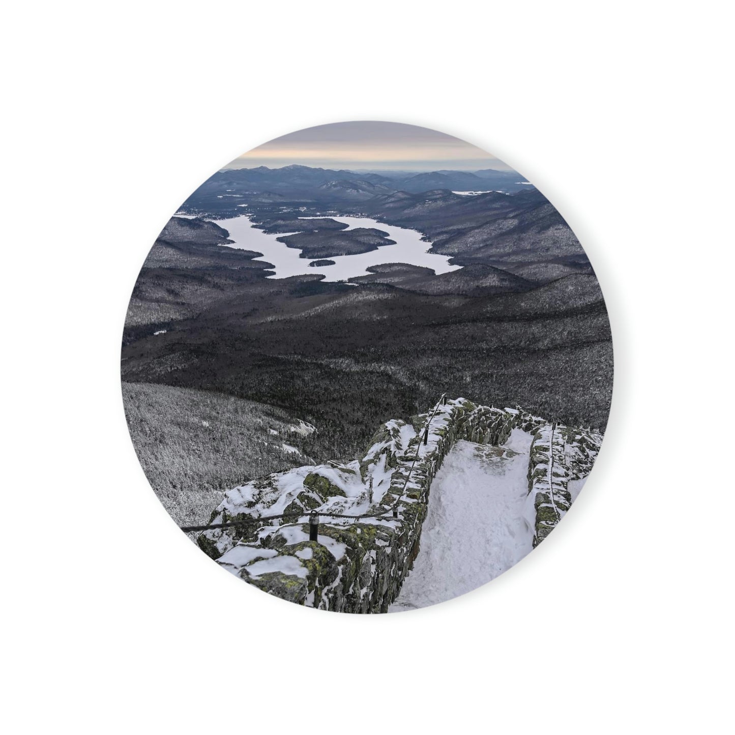 Cork Back Coaster - Lake Placid View, Whiteface