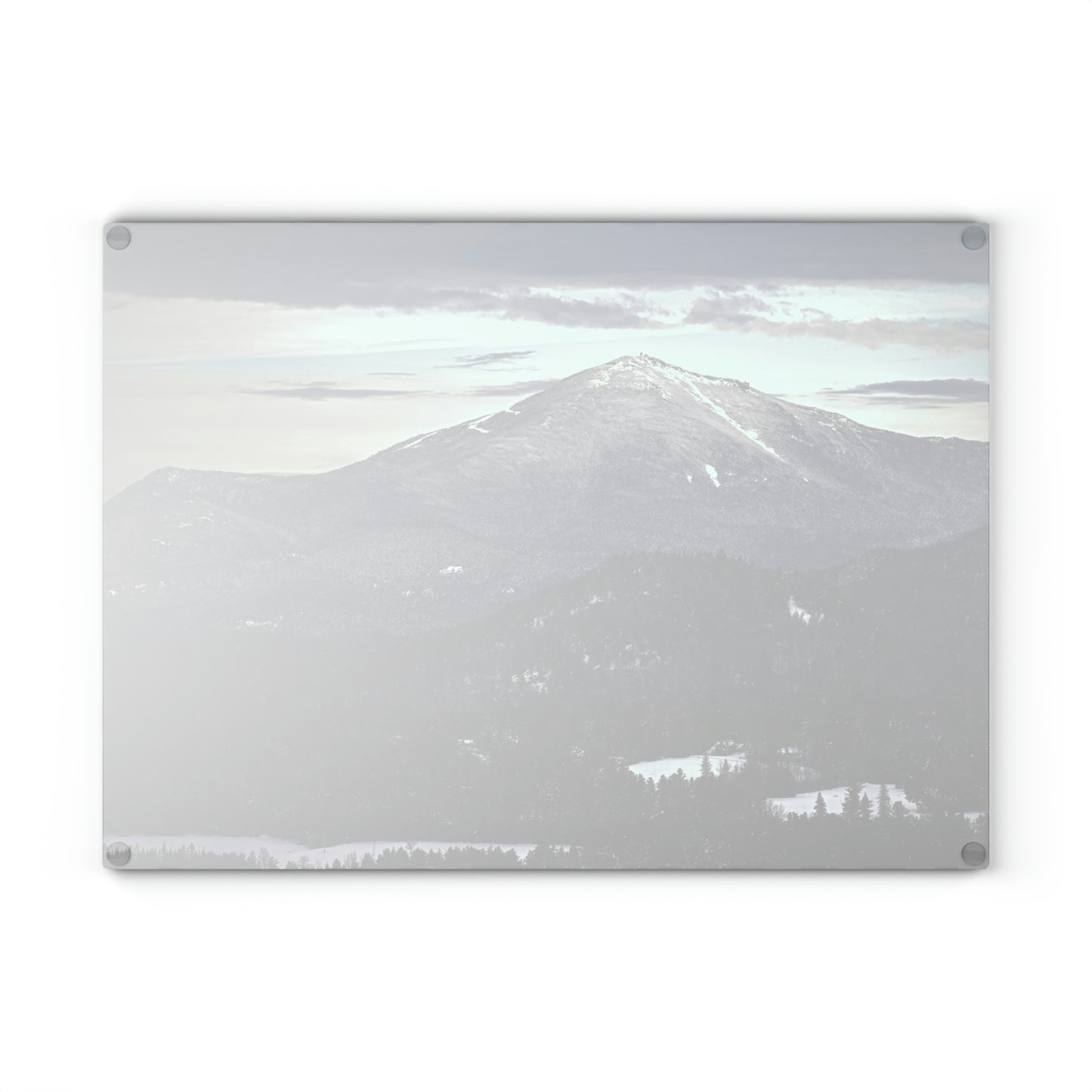 Glass Cutting Board - Mountain Town