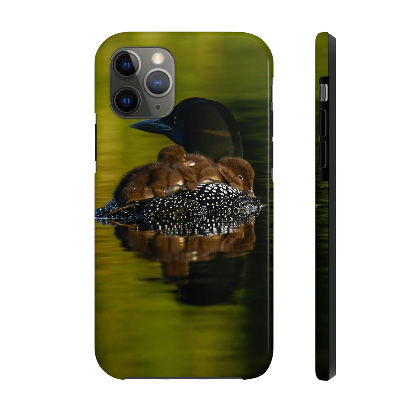 Impact Resistant Phone Case - Mother Loon & Babies