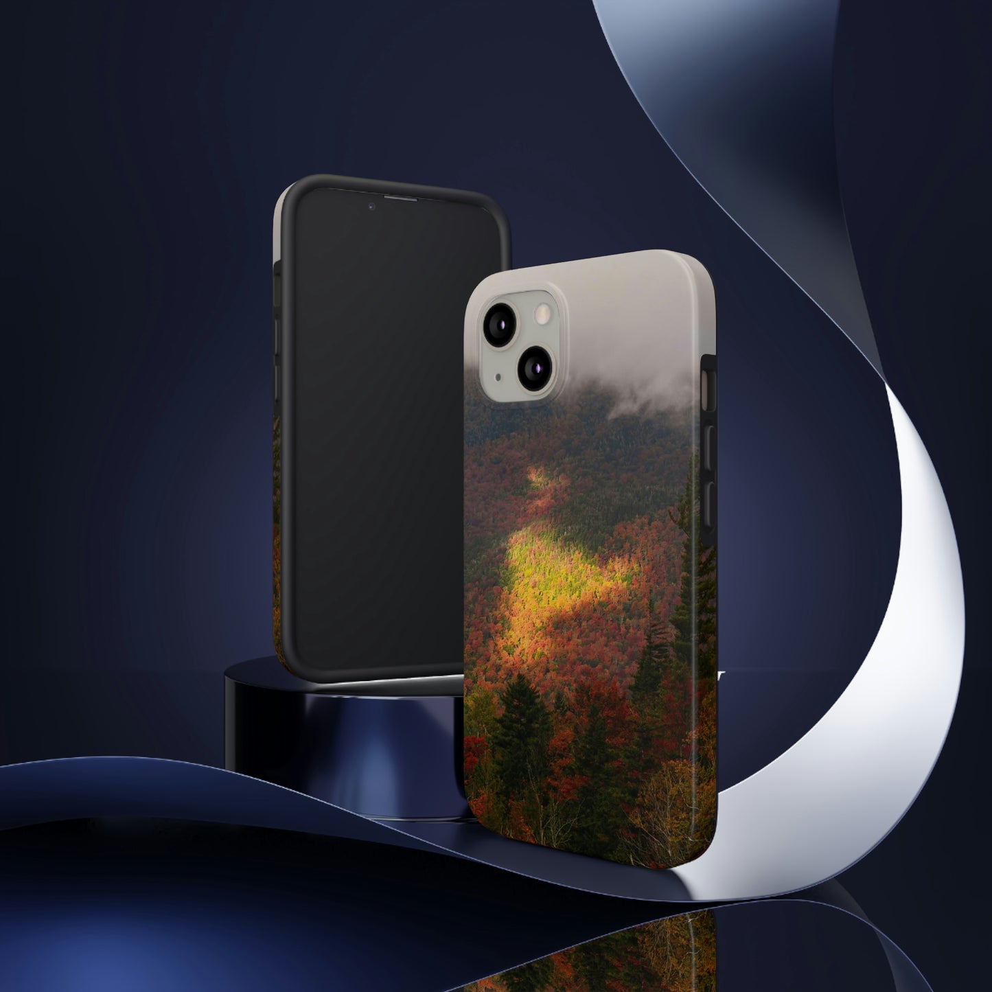 Impact Resistant Phone Case - Adirondack Fall Fog & Foliage