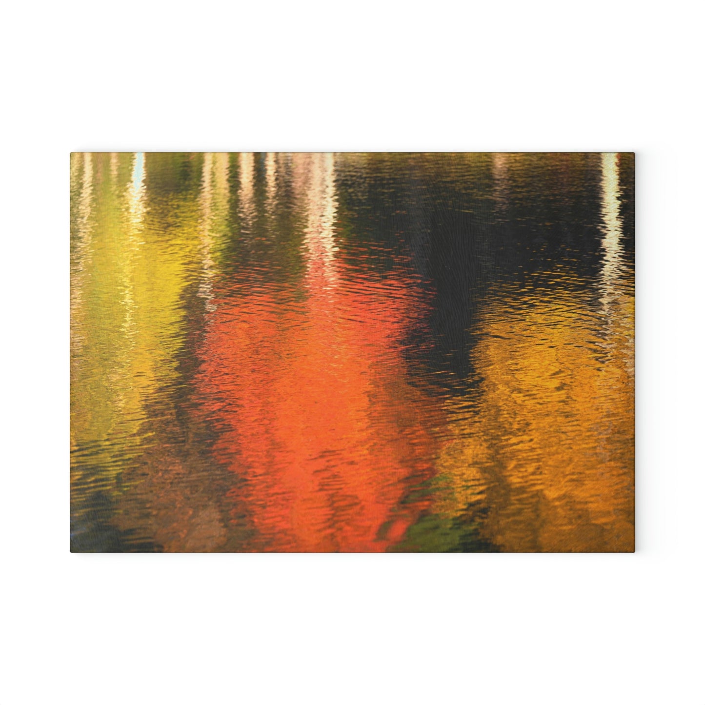 Glass Cutting Board - Reflections of Autumn