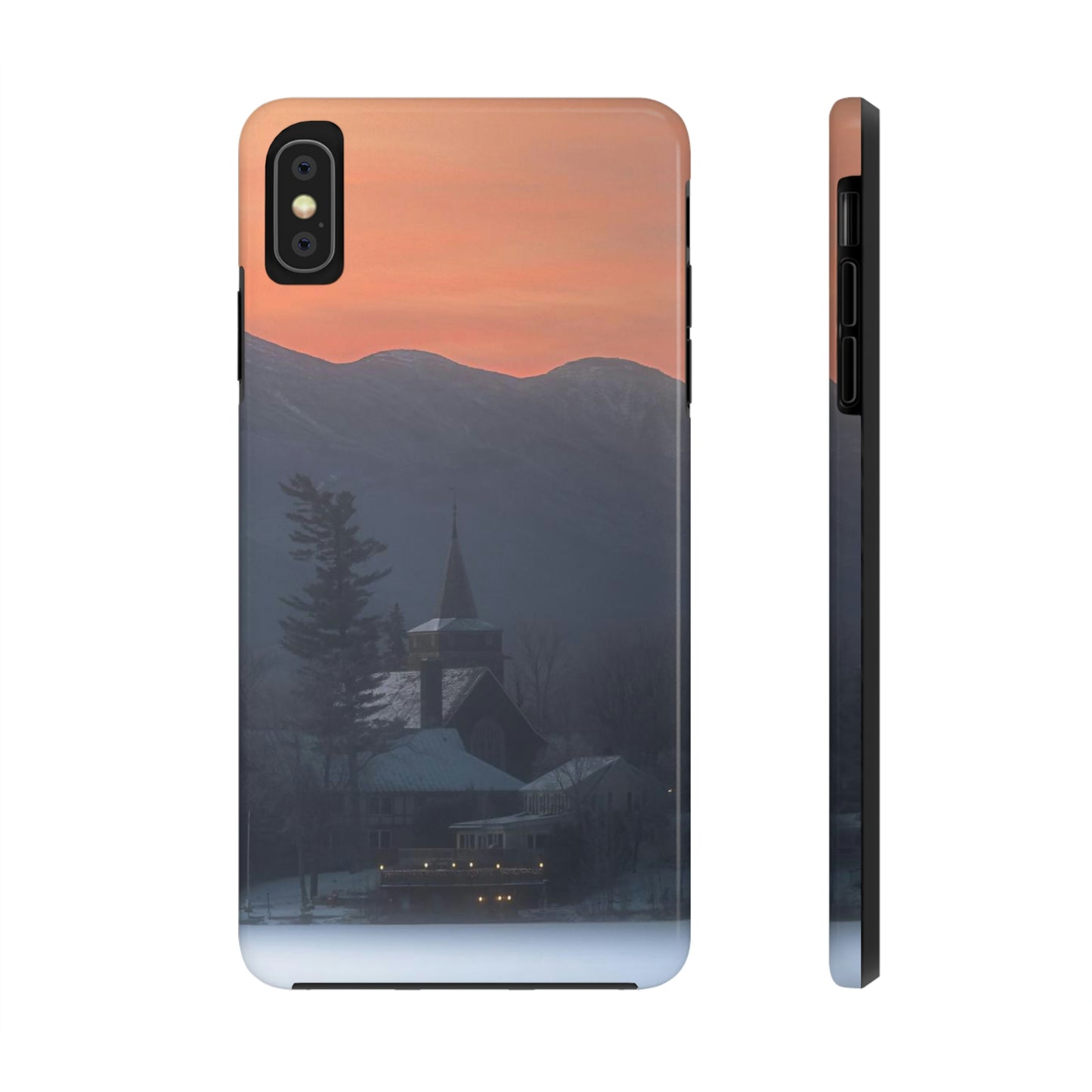 Impact Resistant Phone Case - Mirror Lake Winter Sunrise